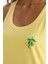 Regular Fit U Yaka Baskılı Kolsuz Gecelik-Fall in Love F6078AX25HS 9