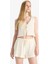 Coool Loose Fit V Yaka Triko Görünümlü Önden Bağlamalı Kolsuz Bluz F6260AX25SM 10