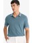 Regular Fit Polo Yaka Bubble Kısa Kollu Tişört F6265AX25SM 7
