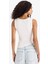 Slim Fit Dar Kesim Asimetrik Kayık Yaka Ribana Atlet F6275AX25SM 12