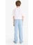 Erkek Çocuk Beli Lastikli Düz Paça Jean Pantolon F6899A825SM 14
