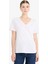 Regular Fit V Yaka Basic Düz Penye Kısa Kollu Tişört F4208AXNS 9