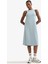 Fit Yuvarlak Yaka Modal Kolsuz Midi Elbise F6186AX25SM 11
