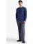 Pijama Takımı Regular Fit Uzun Kollu Üst Kareli Uzun Alt D0040AX25WN 10