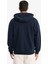 Comfort Fit Kapüşonlu İçi Yumuşak Tüylü Basic Düz Cepli Kalın Fermuarlı Sweatshirt D7599AX25AU 15