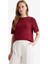 Regular Fit Bisiklet Yaka Kısa Kollu Triko Kazak F4974AX25AU 12