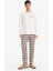 Pijama Takımı Regular Fit Uzun Kollu Üst Kareli Uzun Alt F7488AX25AU 8