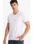 Slim Fit Dar Kesim V Yaka Üst D6187AX25WN 10