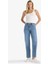 Comfort Straight Yüksek Bel Bilek Boy Jean Yıkamalı Pantolon D8155AX25AU 7