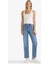Comfort Straight Yüksek Bel Bilek Boy Jean Yıkamalı Pantolon D8155AX25AU 9