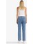 Comfort Straight Yüksek Bel Bilek Boy Jean Yıkamalı Pantolon D8155AX25AU 12