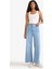 Culotte Yüksek Bel Uzun Jean Yıkamalı Pantolon F5537AX25AU 10