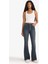 Mia Flare Fit Normal Bel Uzun Jean Yıkamalı Pantolon F5536AX25AU 9