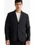 Slim Fit Dar Kesim Twill Düğmeli Blazer Ceket F7232AX25AU 9
