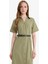 Gömlek Yaka Poplin Kısa Kollu Elbise F8132AX25SM 13