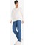 %100 Pamuk Tapered Fit Daralan Paça Jean Pantolon F8016AX25AU 9
