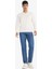 %100 Pamuk Tapered Fit Daralan Paça Jean Pantolon F8016AX25AU 11