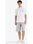 %100 Pamuk Baggy Fit Jean Bermuda Şort F7866AX25HS 11