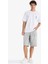 %100 Pamuk Baggy Fit Jean Bermuda Şort F7866AX25HS 12
