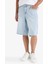 %100 Pamuk Baggy Fit Jean Bermuda Şort F7910AX25HS 15