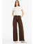 Wide Leg Normal Bel Standart Boy Gabardin Pantolon E4381AX25AU 11
