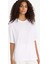 Oversize Geniş Kalıp Bisiklet Yaka Basic Düz Penye Kısa Kollu Tişört C0099AX25AU 7