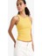 Slim Fit Dar Kesim Bisiklet Yaka Fitilli Kaşkorse Atlet F4994AX25AU 10