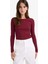 Slim Fit Dar Kesim Basic Düz Fitilli Kaşkorse Uzun Kollu Tişört E5767AX25AU 10
