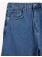 %100 Pamuk Tapered Wide Leg Fit Geniş Paça Jean Yıkamalı Pantolon F8397AX25AU 17