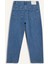 %100 Pamuk Tapered Wide Leg Fit Geniş Paça Jean Yıkamalı Pantolon F8397AX25AU 18