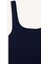 Slim Fit Dar Kesim Basic Düz Yuvarlak Yaka Fitilli Kaşkorse Atlet E5540AX25AU 16