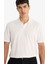 Regular Fit Polo Yaka İnce Dokulu Kısa Kollu Tişört F8477AX25AU 10