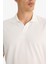 Regular Fit Polo Yaka İnce Dokulu Kısa Kollu Tişört F8477AX25AU 11