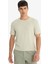 Regular Fit Bisiklet Yaka Dokulu Kısa Kollu Tişört F8480AX25AU 9