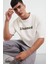 %100 Pamuk Loose Fit Rahat Kesim Bisiklet Yaka Baskılı Kısa Kollu Tişört F5731AX25AU 11