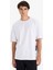 %100 Pamuk Boxy Fit Bisiklet Yaka Baskılı Kısa Kollu Tişört F8908AX25HS 10