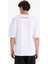 %100 Pamuk Boxy Fit Bisiklet Yaka Baskılı Kısa Kollu Tişört F8908AX25HS 13