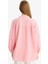 Relax Fit Bisiklet Yaka Gofre Dokulu Uzun Kollu Tunik D4145AX25AU 12