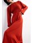 Bisiklet Yaka Uzun Kollu Midi Elbise F8526AX25SM 11