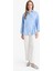 Regular Fit Gömlek Yaka Önden Bağlamalı Poplin Uzun Kollu Gömlek Tunik F8347AX25AU 13