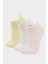 Kız Çocuk 3'lü Pamuklu Patik Çorap F9500A8NS 6