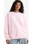 Oversize Geniş Kalıp Bisiklet Yaka Baskılı Kalın Sweatshirt F7877AX25AU 7