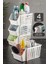 4 Parça Plastik Banyo Mutfak Rafı 20 cm Genişlik 15,5 cm 1