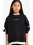Kız Çocuk Oversize Geniş Kalıp Bisiklet Yaka Baskılı Sweatshirt F2795A825AU 12