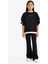 Kız Çocuk Oversize Geniş Kalıp Bisiklet Yaka Baskılı Sweatshirt F2795A825AU 13