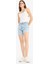 Boyfriend Yüksek Bel Duble Paça Jean Şort E0934AX25AU 9