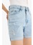 Boyfriend Yüksek Bel Duble Paça Jean Şort E0934AX25AU 12