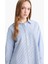 Relax Fit Oxford Çizgili Uzun Kollu Gömlek Tunik D4772AX25AU 10
