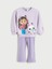 Bisiklet Yaka Gabby's Dollhouse Baskılı Kız Çocuk Sweatshirt ve Tayt (W5) 1