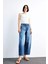 Wide Baggy Fit Yıkamalı Jean Pantolon F7501AX25SM 9